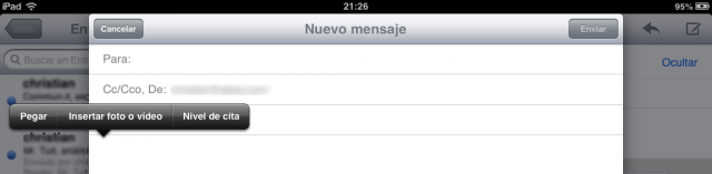 Insertar Foto o video en el correo 640x157 11 trucos y opciones para Mail, el correo electrónico en el iPad, iPhone y iPod con iOS 6 y iOS 7