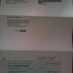 Carta y cheque de Iberia vía Citibank