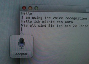 Usando dictado y habla en el Textedit (Apple Mountain Lion)