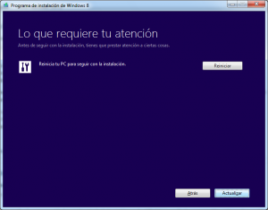 Reiniciar Windows 8