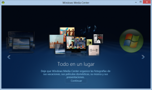 Windows Media Center en Windows 8 Pro