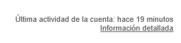 Actividad de la cuenta de Gmail (y cerrar sesión de forma remota)