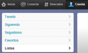Listas de Twitter