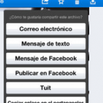 Compartir una carpeta o fichero en Dropbox (usando la app del iPad)