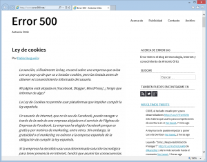 Error 500 - El blog de Antonio Ortiz