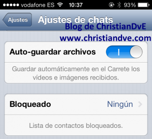 WhatsApp - Contactos bloqueados