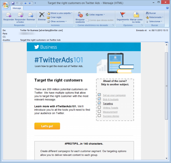 Correo de TwitterAds101