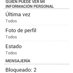 WhatsApp - Quién puede ver mi info personal