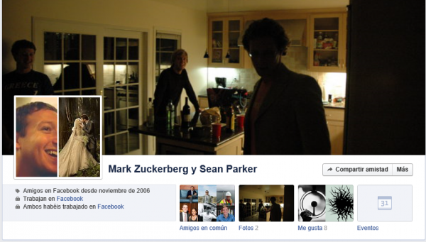 Historial de amistad entre Mark Zuckerberg y Sean Parker