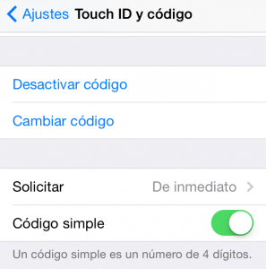 Ajustes para código simple 