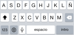 Bloqueo de mayúsculas en iOS 7