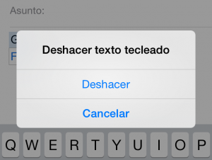 Deshacer en iOS