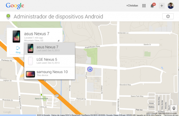 Administrador de dispositivos Android