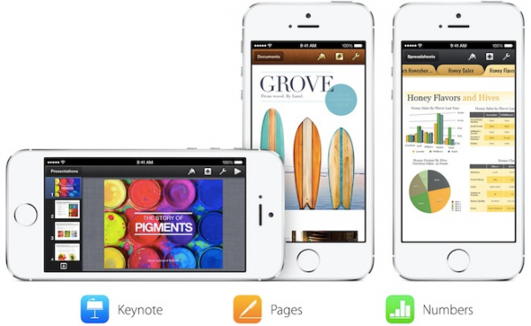 Keynote, Pages y Numbers