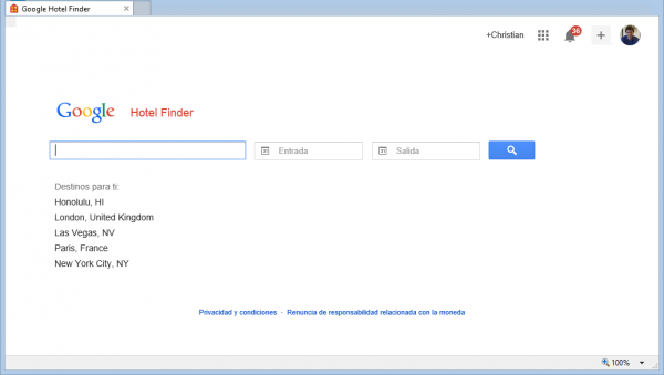 Google Hotel Finder