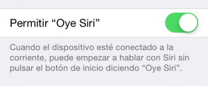 Cómo activar "Oye Siri"