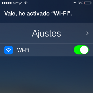 Activar la Wifi usando a Siri