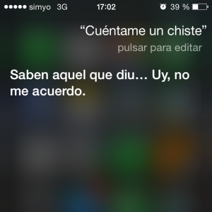 Siri cuenta un chiste