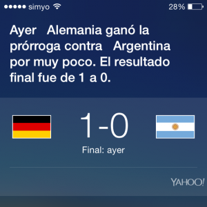 Siri, ¿Quién ganó el mundial de fútbol?