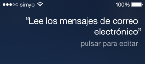 Siri, lee los mensajes de correo electrónico