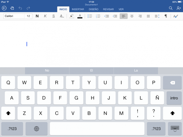 Microsoft Word para iPad