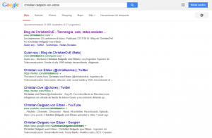 Egosurfing en Google