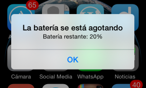 Ya no es un problema: La batería se está agotando