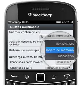 WhatsApp en BlackBerry