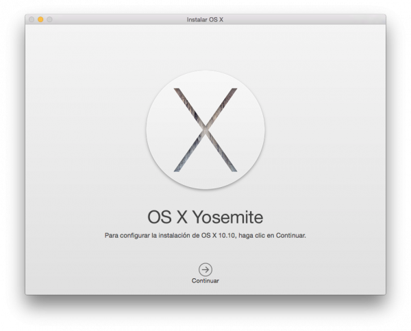 Instalación limpia de Mac OS X Yosemite