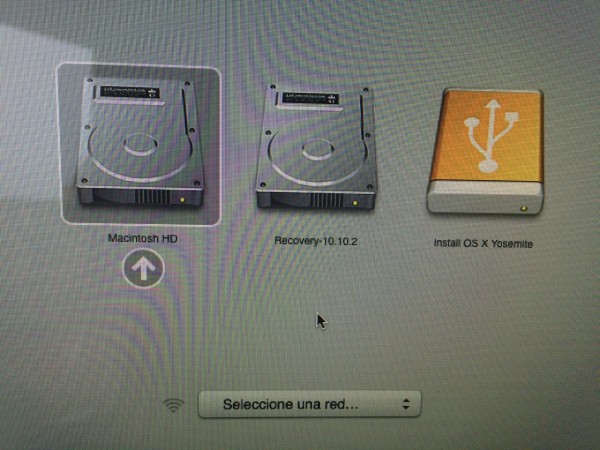 Menú de arranque de Mac OS X