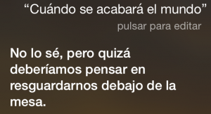 ¿Cuándo llegará el fin del mundo? No lo sé, pero quizá deberíamos resguardarnos debajo de la mesa.