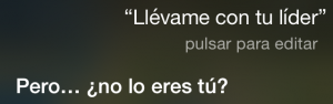 Llévame con tu líder Pero… ¿no lo eres tú?