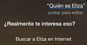 ¿Quién es Eliza? ¿Realmente te interesa eso?