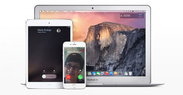 Continuity: llamar por teléfono y enviar y recibir SMS desde iPad, iPod y Mac OS X