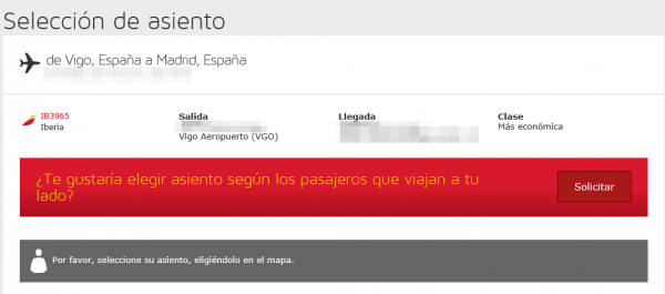 Elección de asiento en Iberia por Social Seating