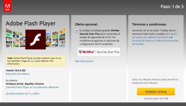 Adobe Flash para Chromium