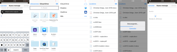 Cómo adjuntar un documento de Word en un correo electrónico que está en Dropbox