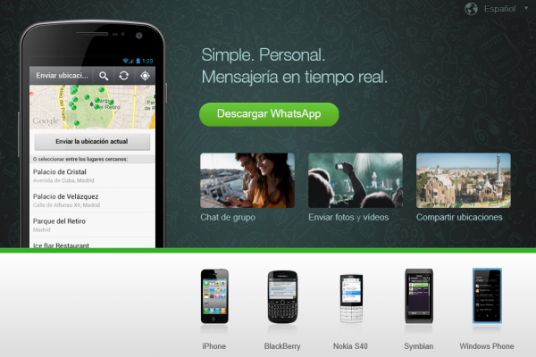 WhatsApp es multiplataforma móvil