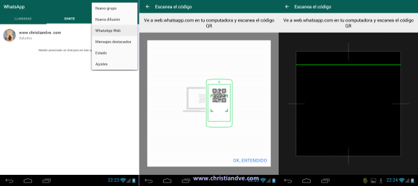 WhatsApp web en Android