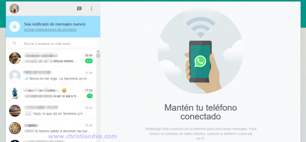 WhatsApp web: mantén conectado tu teléfono