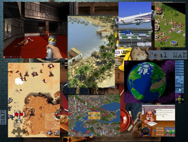 Age of Empires, Command and conquer, Caesar III, Transport Tycoon, Microsoft Flight Simulator, Duke Nukem 3D, X-Com UFO defense, MadTV … Open source Windows, Linux, Mac 