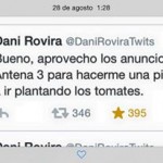 Aprovecho los anuncios de Antena 3 para hacerme una pizza. Voy a ir plantando los tomates...