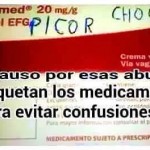 Un aplauso para esas abuelas que etiquetan los medicamentos para evitar confusiones...