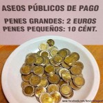 Aseos públicos de pago... Para caballeros