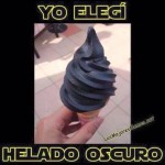 Yo elegí helado oscuro