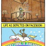 Diferencias entre la vida real y lo que se comparte en redes como Facebook...