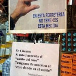 En esta ferretería no tenemos esta medida... "El coso"