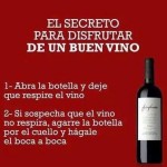 El secreto para disfrutar de un buen vino...