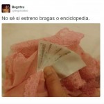 No sé si estreno bragas o enciclopedia...