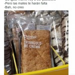 Cuando las matemáticas son importantes... Triángulos de crema...